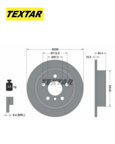 طقم طنابير خلفى mini f56 - f45 - تيكستار